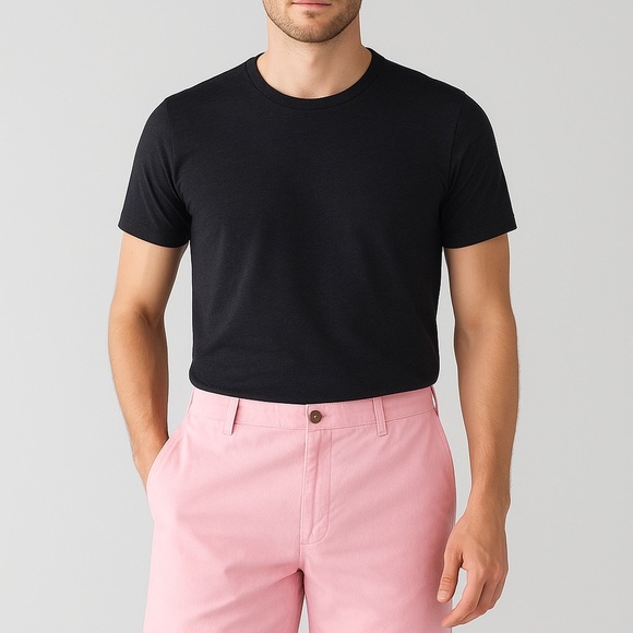 Charleston Khakis Men’s Pink Cotton Shorts Size 38R | Preppy Summer Classic - Picture 9 of 9